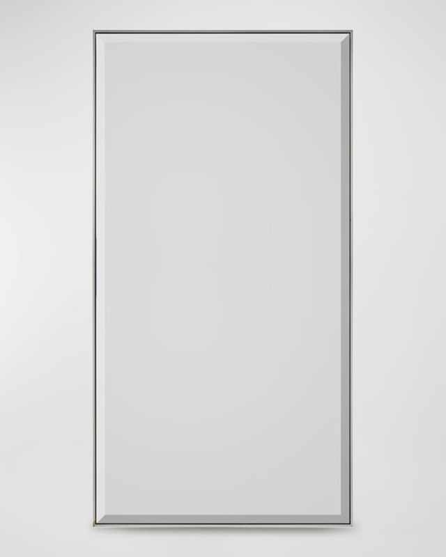 Silver Floater Beveled Mirror